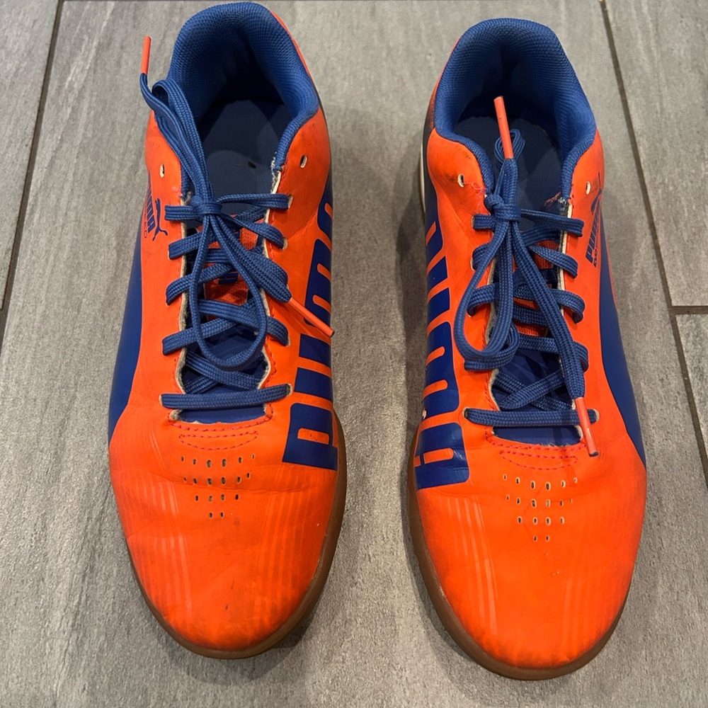 Puma Men's Bold Orange and Blue Athletic Shoes